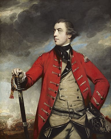 Which regiment did Burgoyne command in 1782?