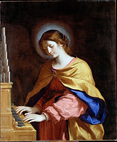 What is Saint Cecilia's connection to virgin martyrs?