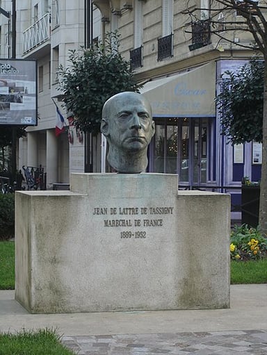 What honor was Jean de Lattre de Tassigny posthumously awarded in 1952?