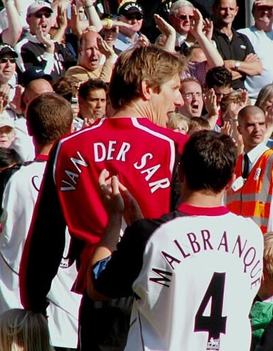 Which club did van der Sar win his first Champions League title with?