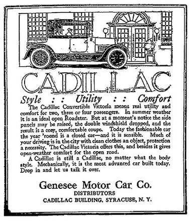 What was Cadillac's major technological advancement in 1912?