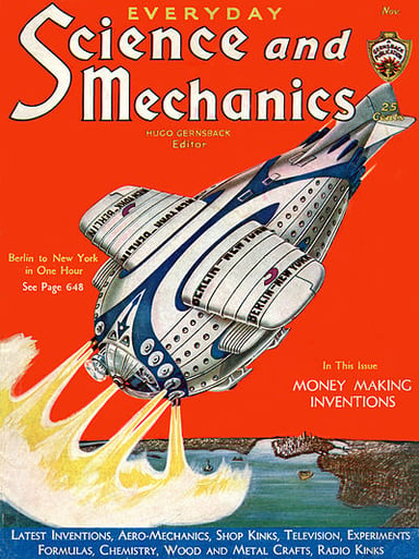 What magazine did Hugo Gernsback publish that was the first of its kind in science fiction?