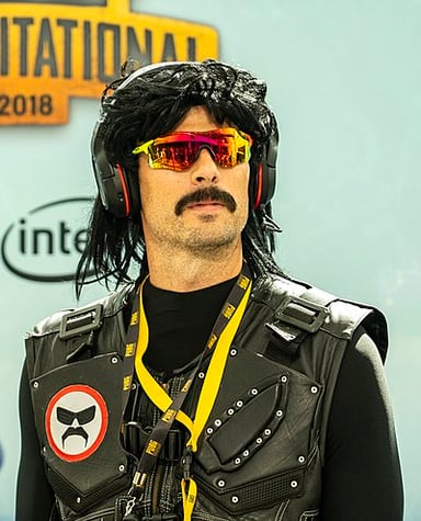 What is Dr Disrespect's signature mustache called?
