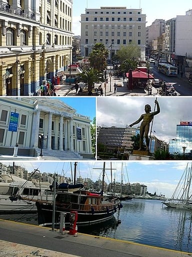 What is the rank of Piraeus' port in terms of passenger traffic in Europe?