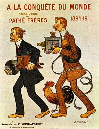 What type of business were the Pathé Brothers involved in starting in 1896?