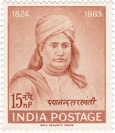 Who was a prominent Indian freedom fighter influenced by Dayananda Saraswati?