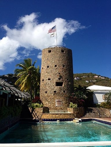 What is the name of the castle in Charlotte Amalie that is a U.S. National Historic Landmark?