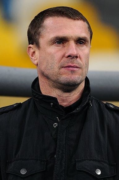 When did Serhiy Rebrov retire as a professional football player?