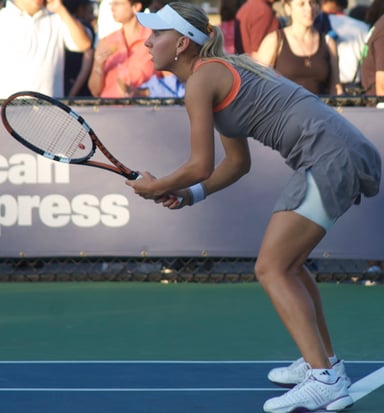 What is Elena Vesnina's backhand style?