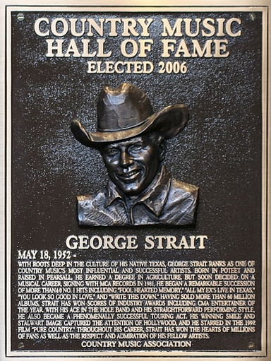 What is George Strait's middle name?