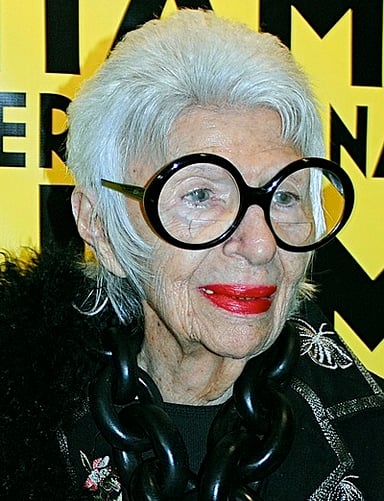 Iris Apfel was known for working with textiles, but did she ever design clothing?