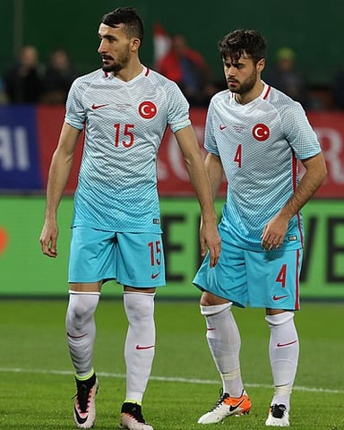 Mehmet Topal wore which number for the Turkish national team?