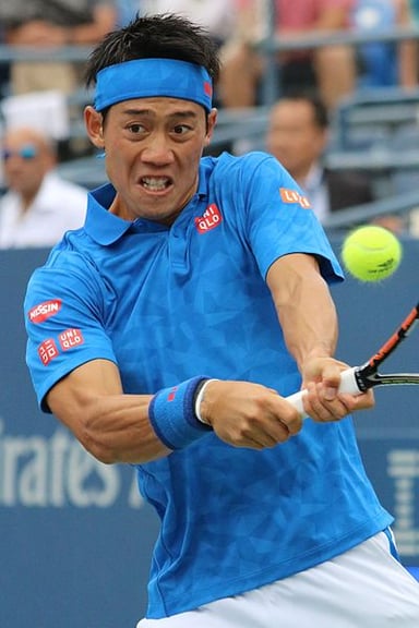 Nishikori is the first man from Asia to qualify for what event?