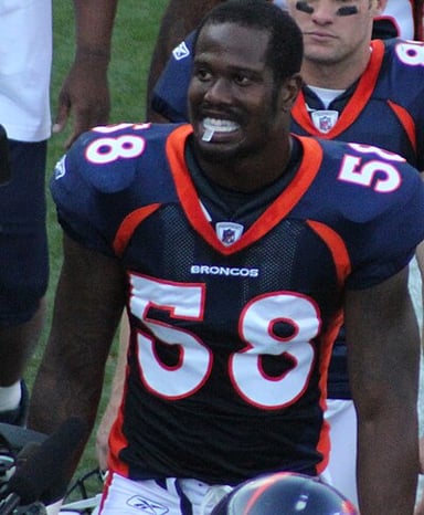 How many career sacks does Von Miller have as of 2022?