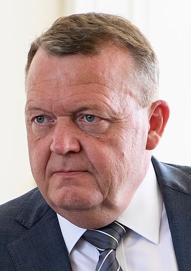 When did Lars Løkke Rasmussen begin his second term as Prime Minister?