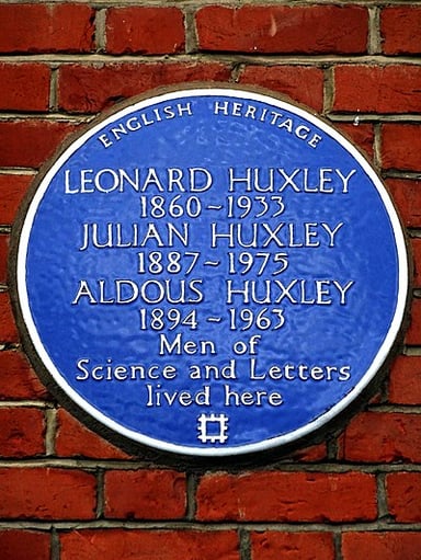 When was Julian Huxley born?