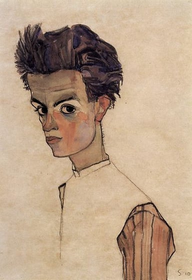 What did Schiele mainly paint?