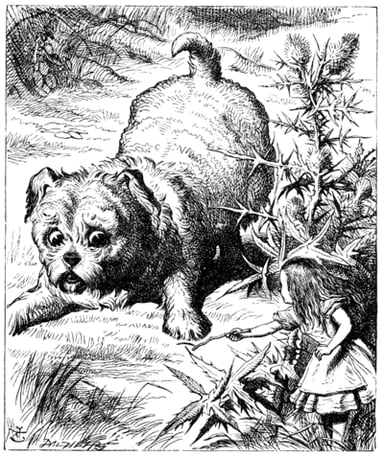 Tenniel's illustrations are known for their level of detail. What is this a hallmark of?