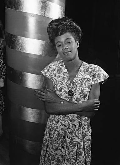 For which record label did Sarah Vaughan first record as a leader?