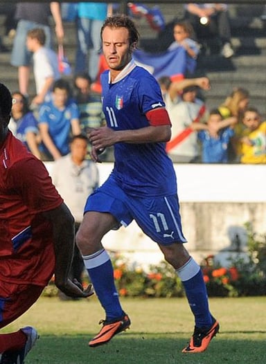 How many appearances did Gilardino make for Italy U-21?