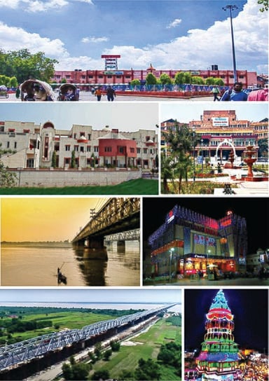 Which city lies just 10 km away from Hajipur?