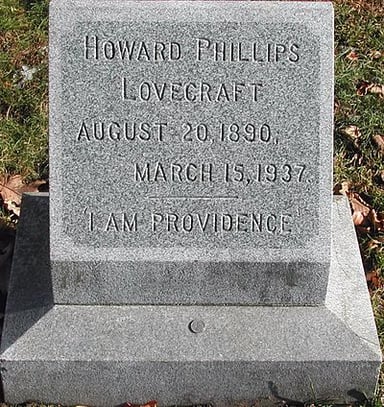 Can you tell where H. P. Lovecraft is buried?