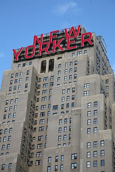 What is the facade of the Wyndham New Yorker Hotel made of?