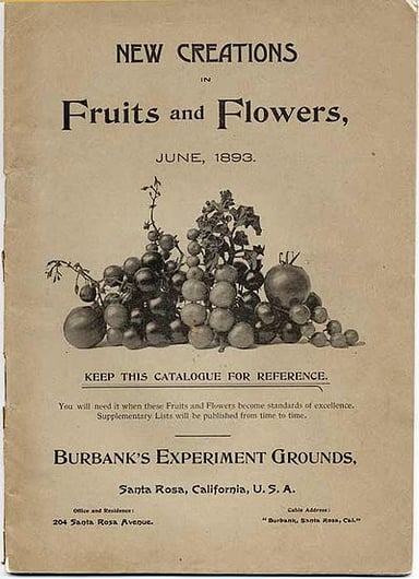 What did Luther Burbank call his flower garden?