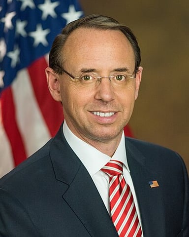 What position did Rod Rosenstein serve as from 2017 to 2019?