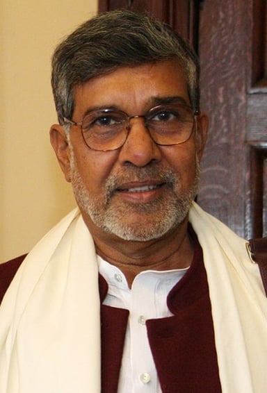 In which year did Kailash Satyarthi win the Nobel Peace Prize?