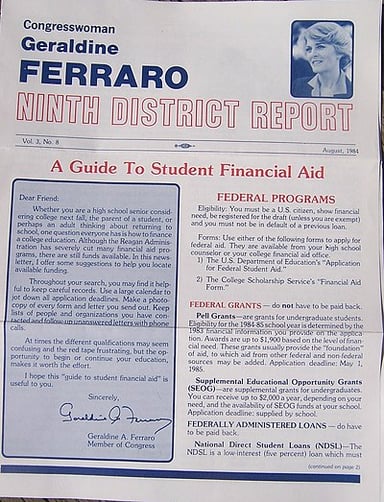 What was Ferraro's stance on women's rights?