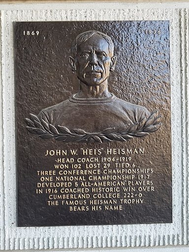 What was John Heisman's middle name?