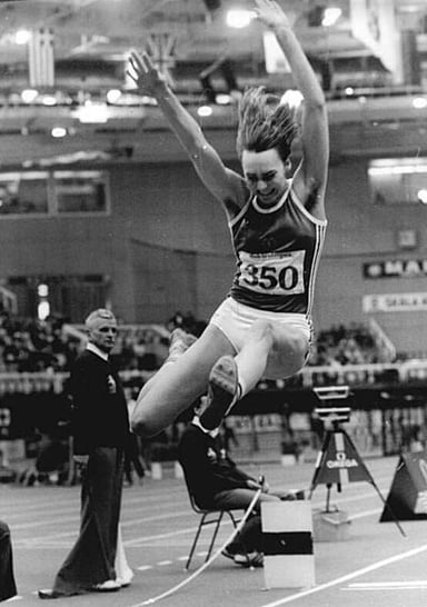 Which Olympic games did Heike Drechsler win her first long jump gold medal?