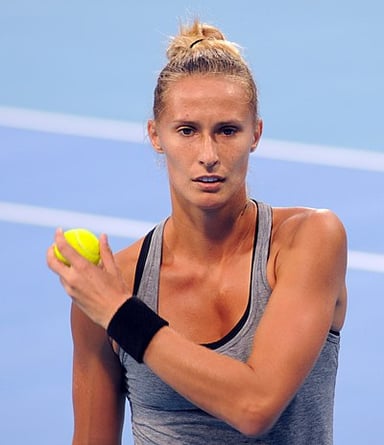 What is Polona Hercog's highest WTA ranking in singles?