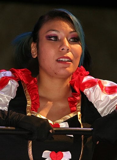Which Asian country did she wrestle in?