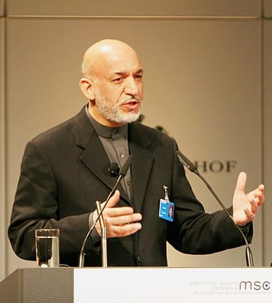 How many times was Hamid Karzai elected as president of Afghanistan?