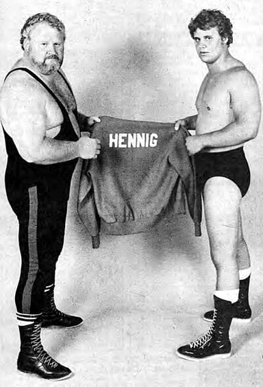 What was the ring name of Curt Hennig's son?