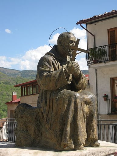 Where was most of Padre Pio's religious life spent?