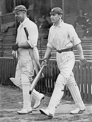 With which batsman did Hobbs form a famous opening partnership for England?