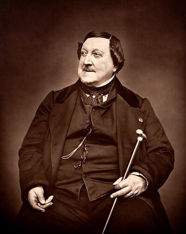 What significant events are related to Gioacchino Rossini? [br] (Select 2 answers)