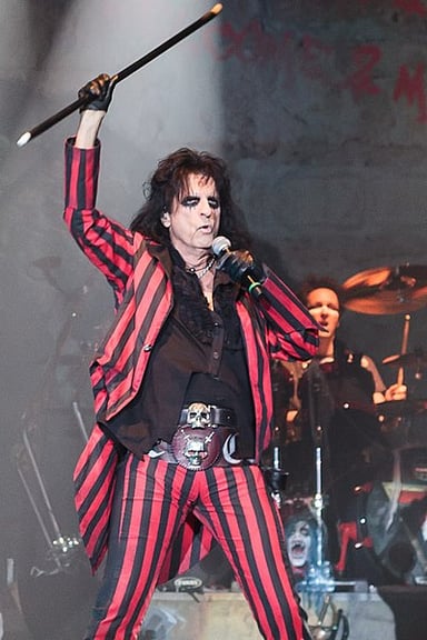 Select Alice Cooper's record labels:[br](Select 2 answers)