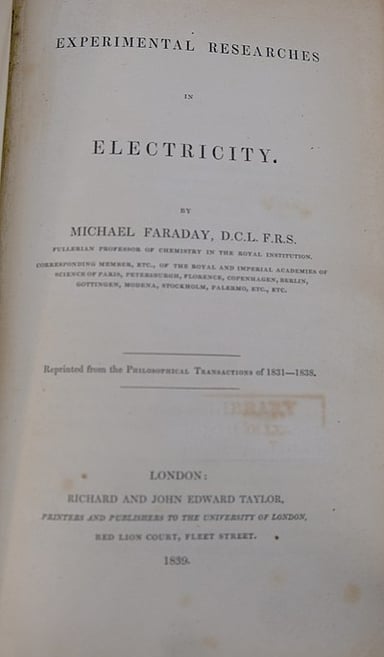 Which fields of work was Michael Faraday active in? [br](Select 2 answers)