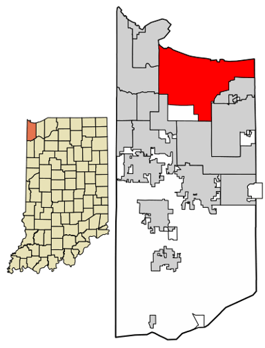 What is Gary's rank in terms of population among Indiana cities?