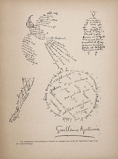 Who admired Apollinaire during his lifetime?