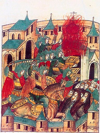 The Golden Horde was named after the brilliant golden tents of Batu Khan. True or False?