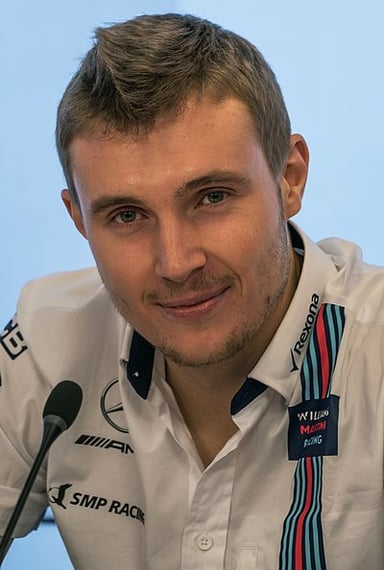 In what year did Sergey Sirotkin compete in Formula One?