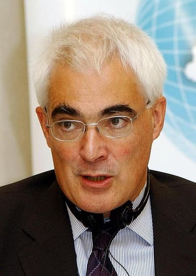 What position did Alistair Darling hold under Prime Minister Gordon Brown?