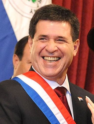 For which party is Horacio Cartes currently serving as president?
