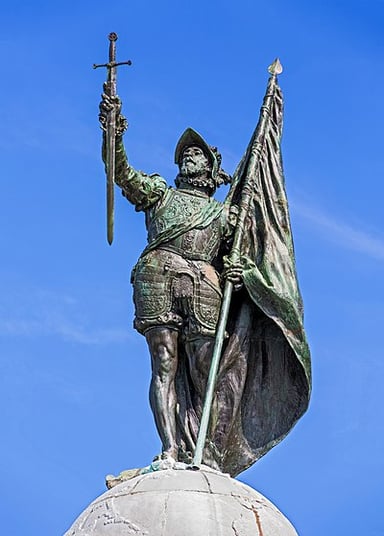 When did Vasco Núñez de Balboa travel to the New World?