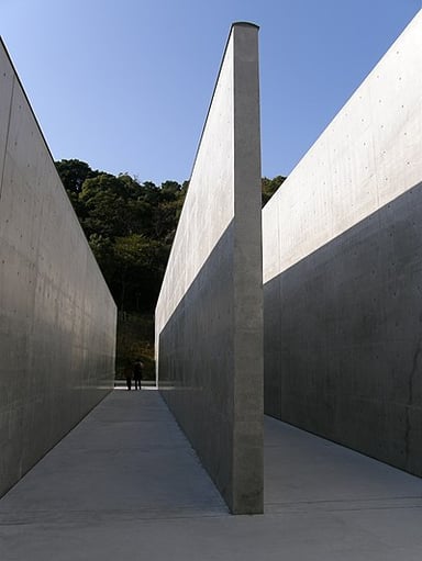 Which element does Tadao Ando frequently incorporate into his buildings?
